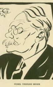 Karykatura Tadeusza Regera